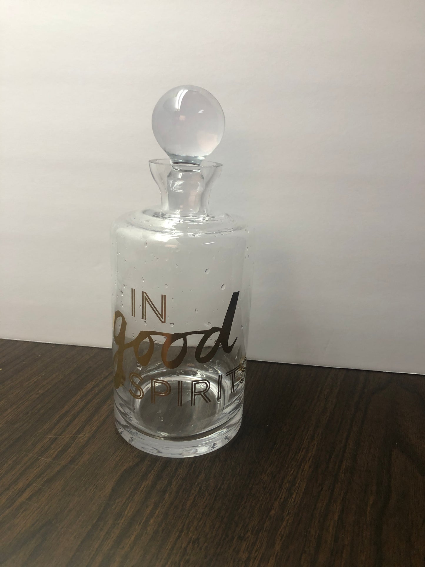 In Good Spirits Glass Bottle