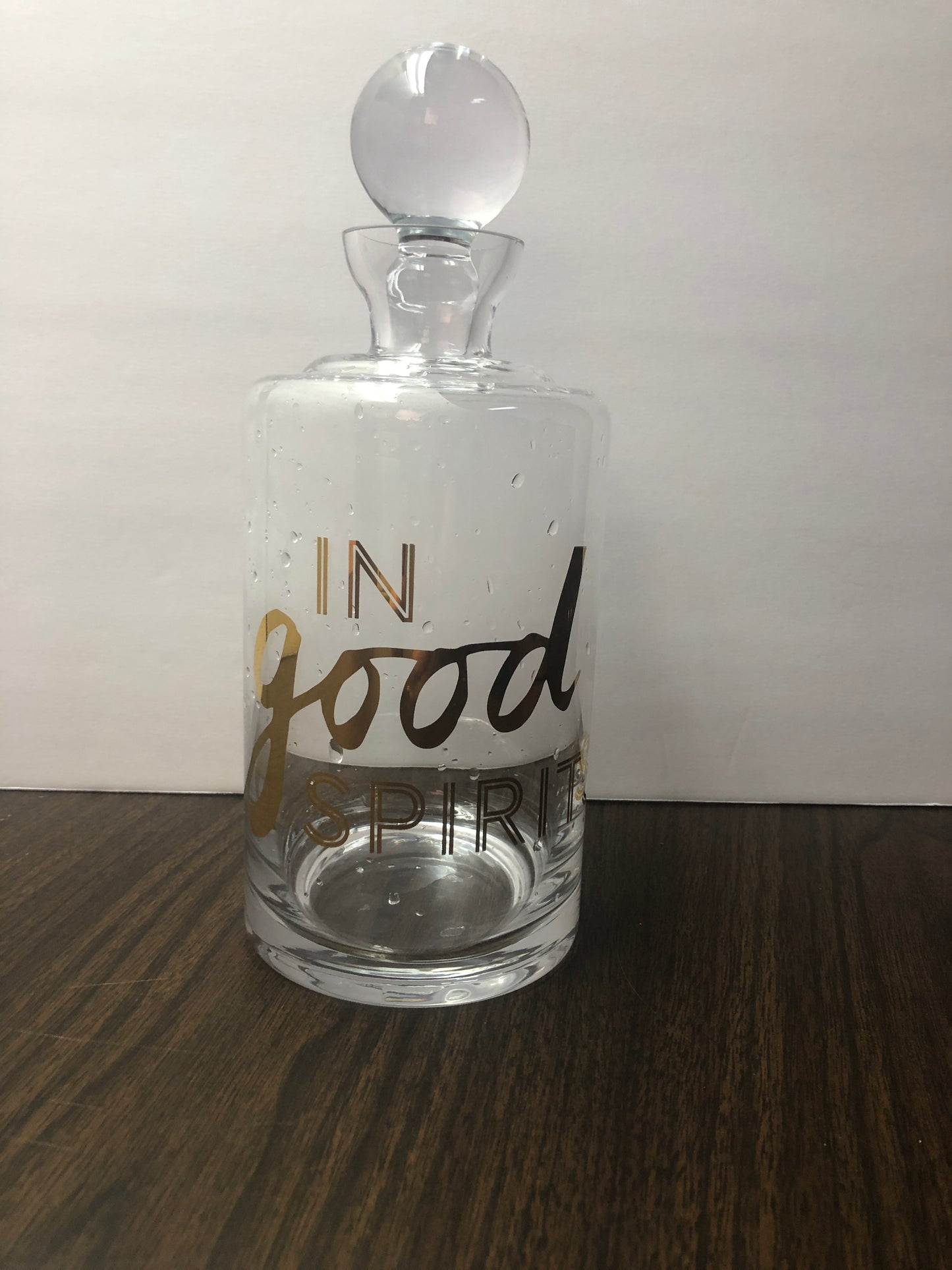 In Good Spirits Glass Bottle