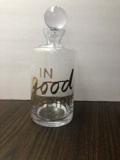 In Good Spirits Glass Bottle