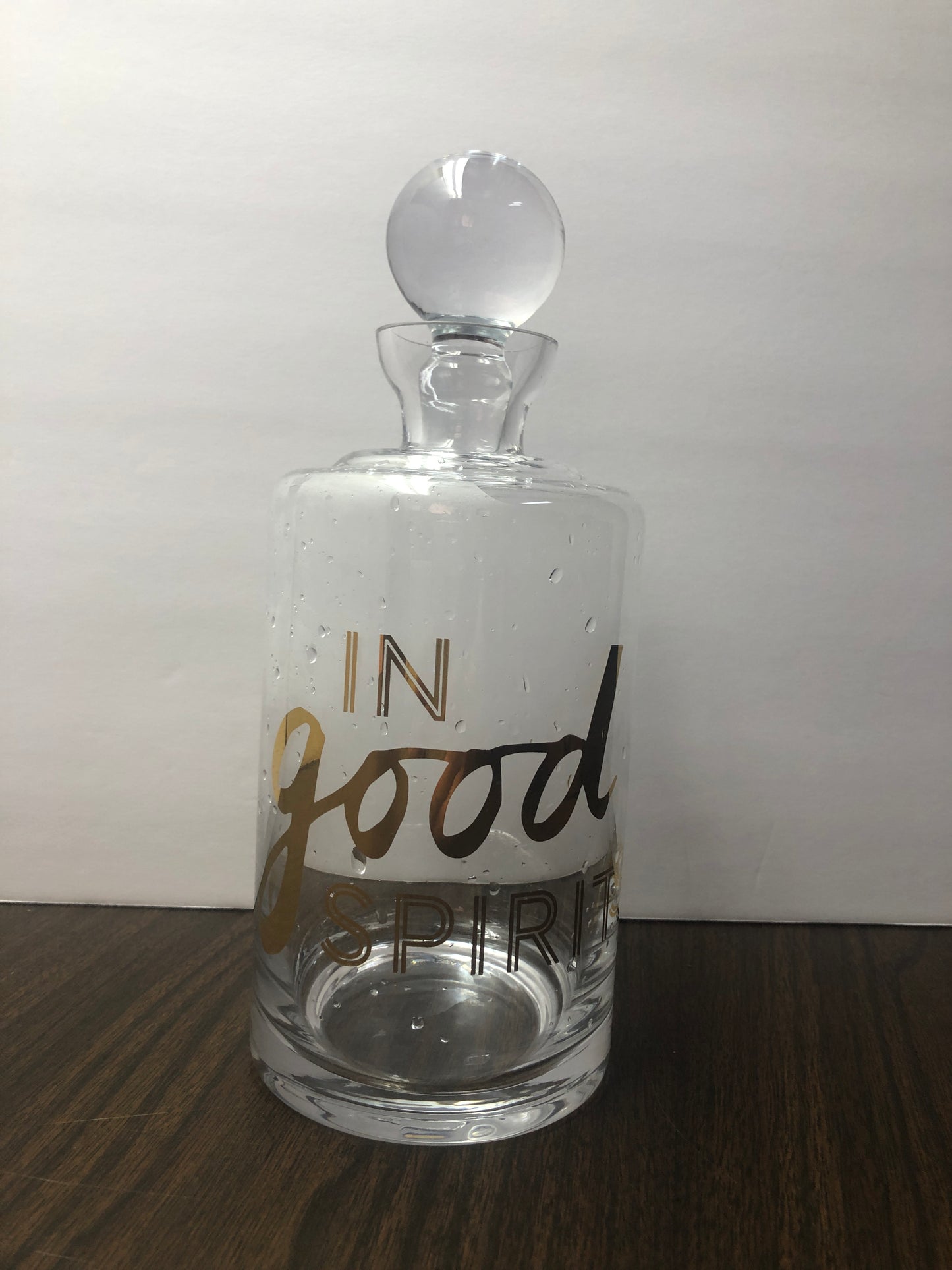 In Good Spirits Glass Bottle