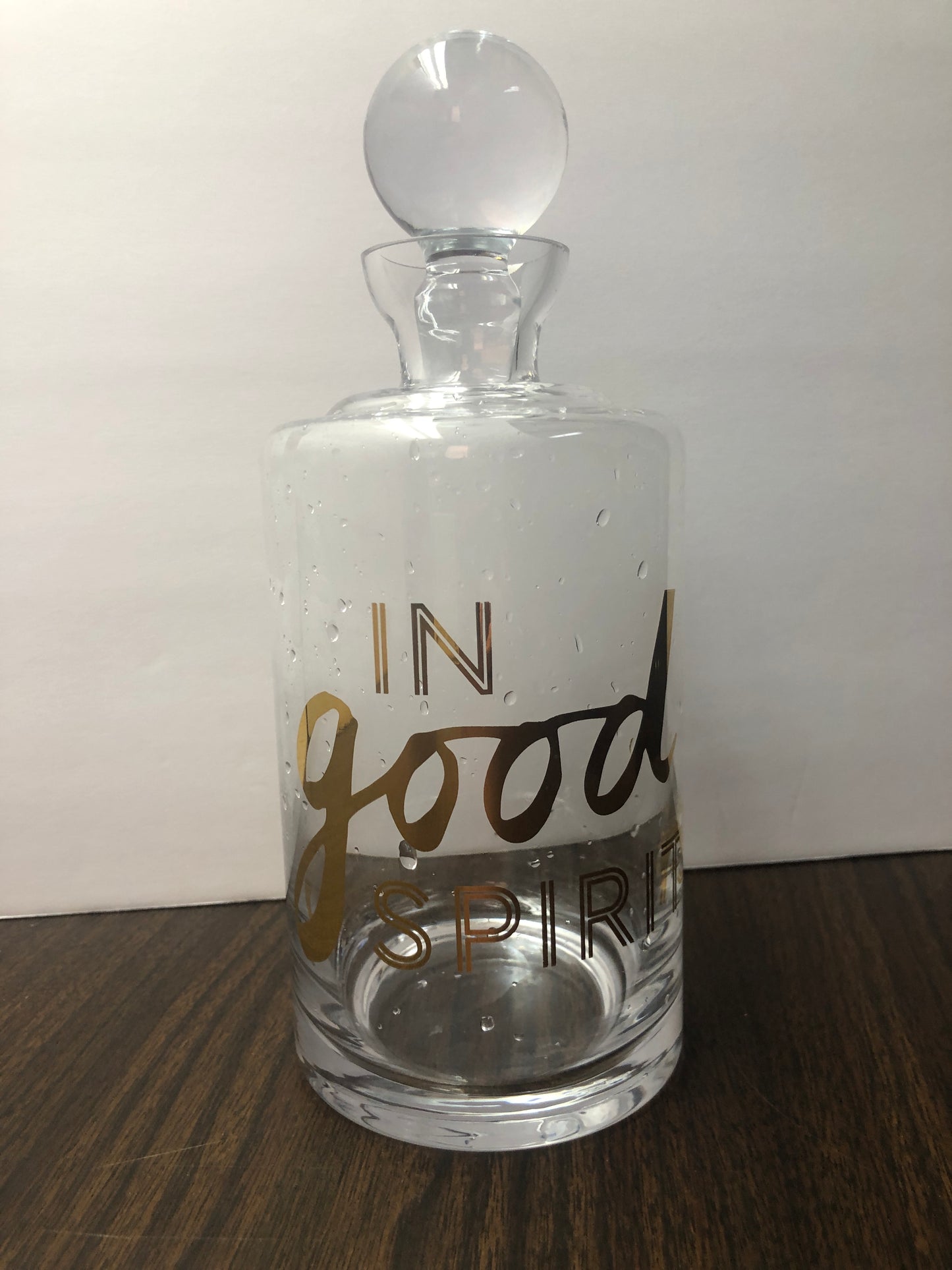 In Good Spirits Glass Bottle