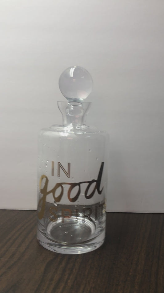 In Good Spirits Glass Bottle